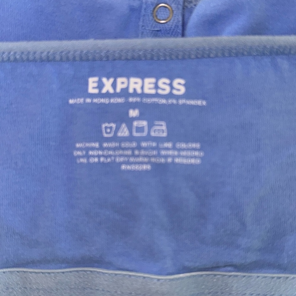 Tank Top by Express, Blue, EUC-There is some Fading on Edges, Adjustable…(CL) - Picture 5 of 7